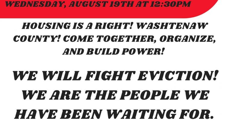 Call to Action: No Evictions! Housing Now!